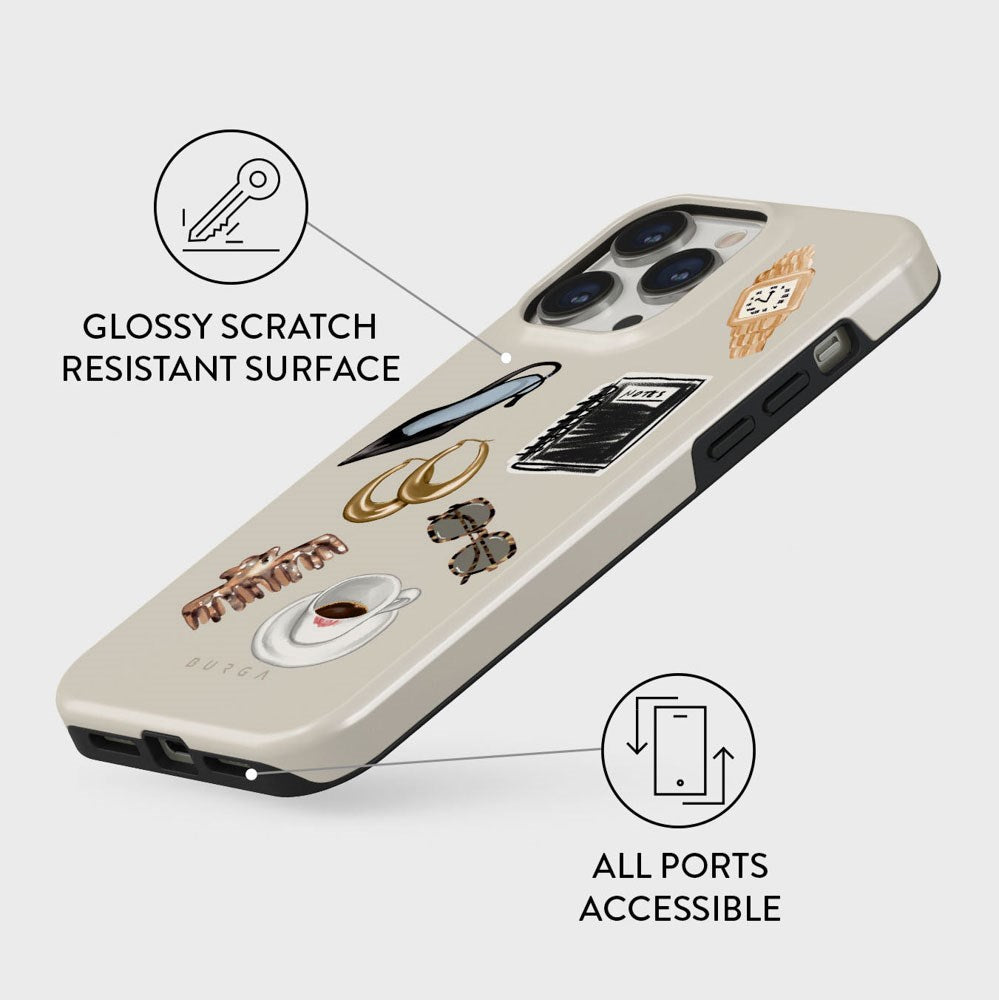 Burga iPhone 13 Pro Tough Fashion Cover - Boss Babe