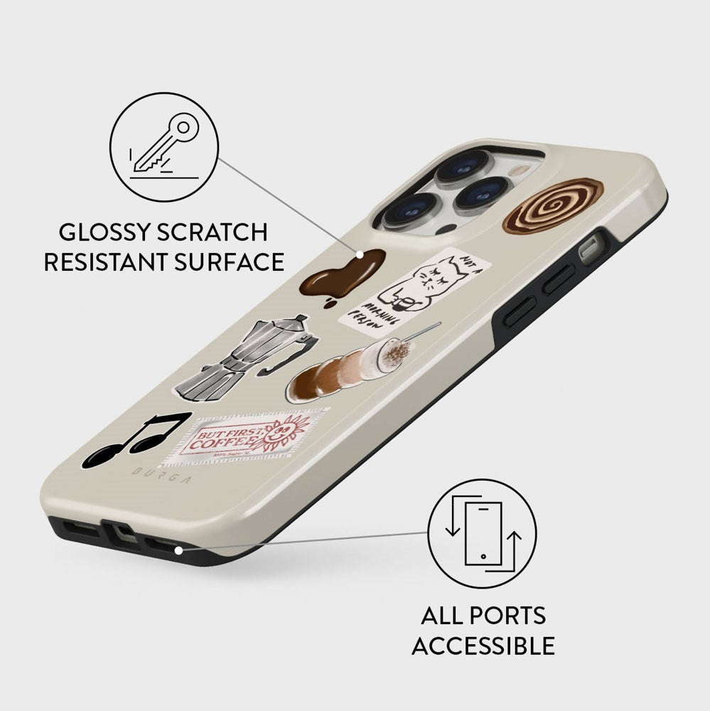 Burga iPhone 14 Pro Tough Fashion Cover - Oat Milk Please