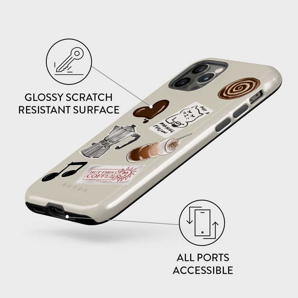 Burga iPhone 12 / 12 Pro Tough Fashion Cover - Oat Milk Please