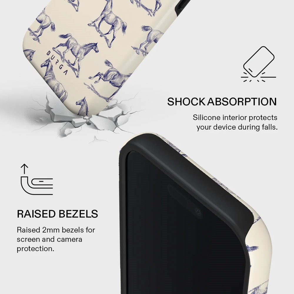 iPhone 17 Burga Tough Fashion Cover - MagSafe Kompatibel - Derby Race