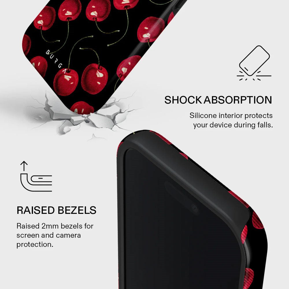 iPhone 17 Burga Tough Fashion Cover - MagSafe Kompatibel - Cherrybomb