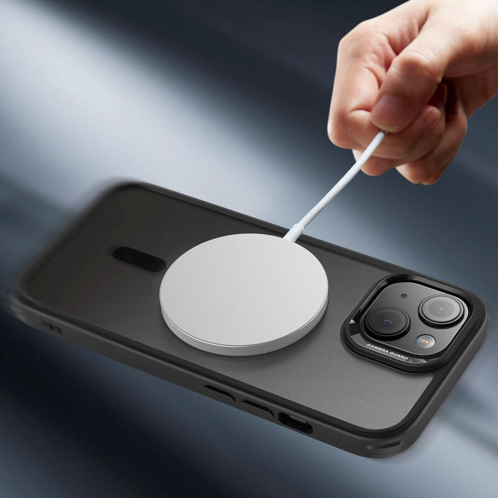 iPhone 15 - ESR Classic Hybrid Deksel - MagSafe-kompatibel - Matt Svart