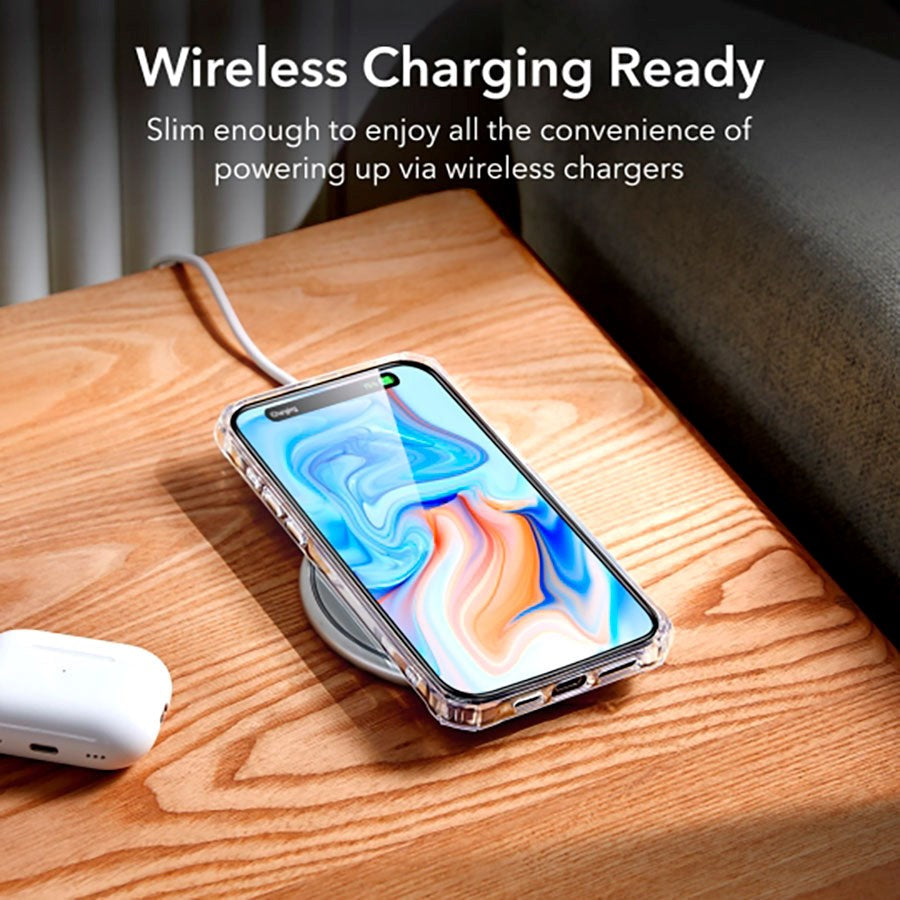 iPhone 15 Bakdeksel ESR Air Armor Clear Hard Deksel - Gjennomsiktig