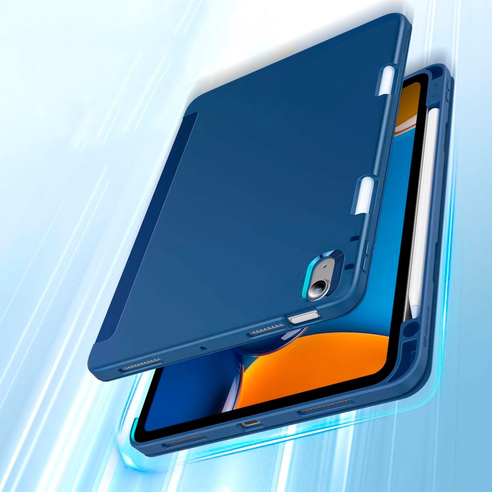 iPad Air 10,9-11" (2025-2020) ESR Rebound-veske med Apple blyantholder - blå