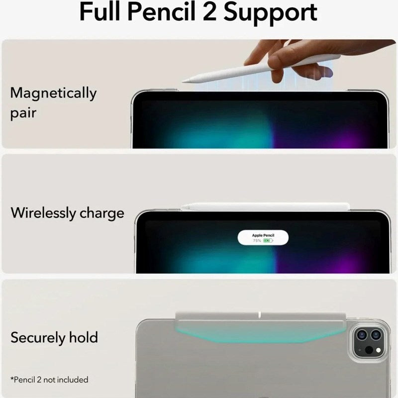 iPad Air 10,9-11" (2025-2020) ESR Ascend Tri-Fold flipdeksel - grå