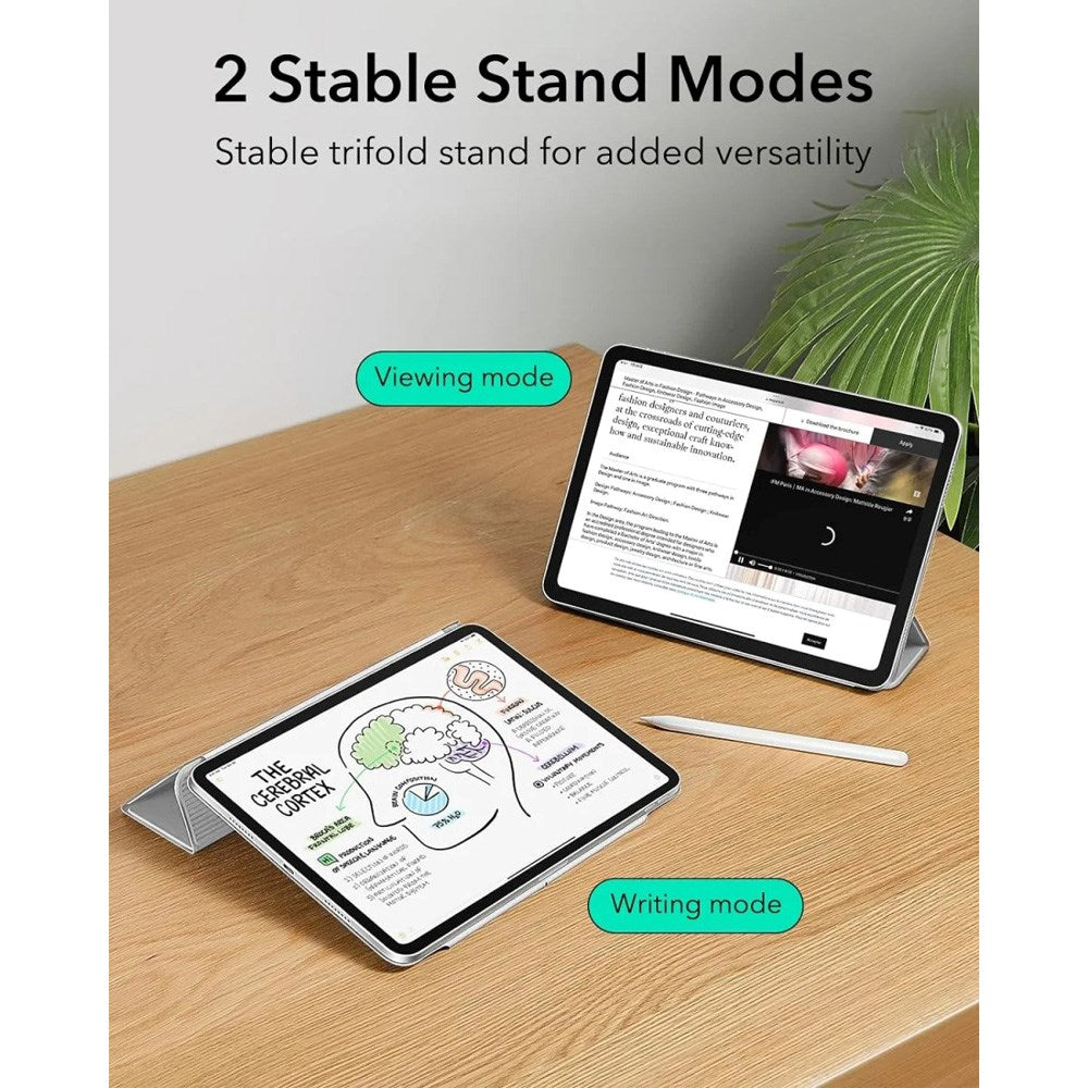 iPad Air 11" (2025 / 2024) / Air 10,9" (2022 / 2020) / Pro 11" (2018) ESR Rebound Magnetic Flip Case - Grå