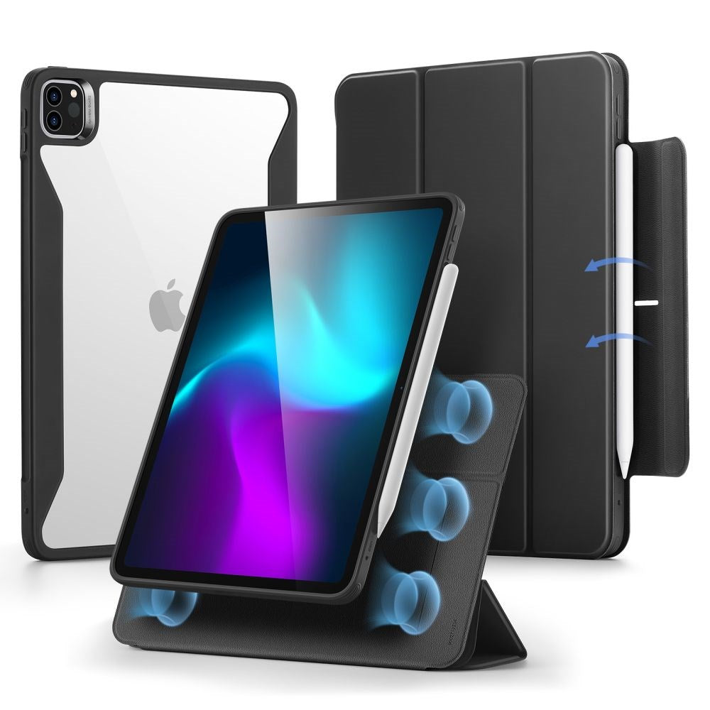 iPad Pro 11" (2024) ESR Rebound Hybrid Flip-deksel - Svart