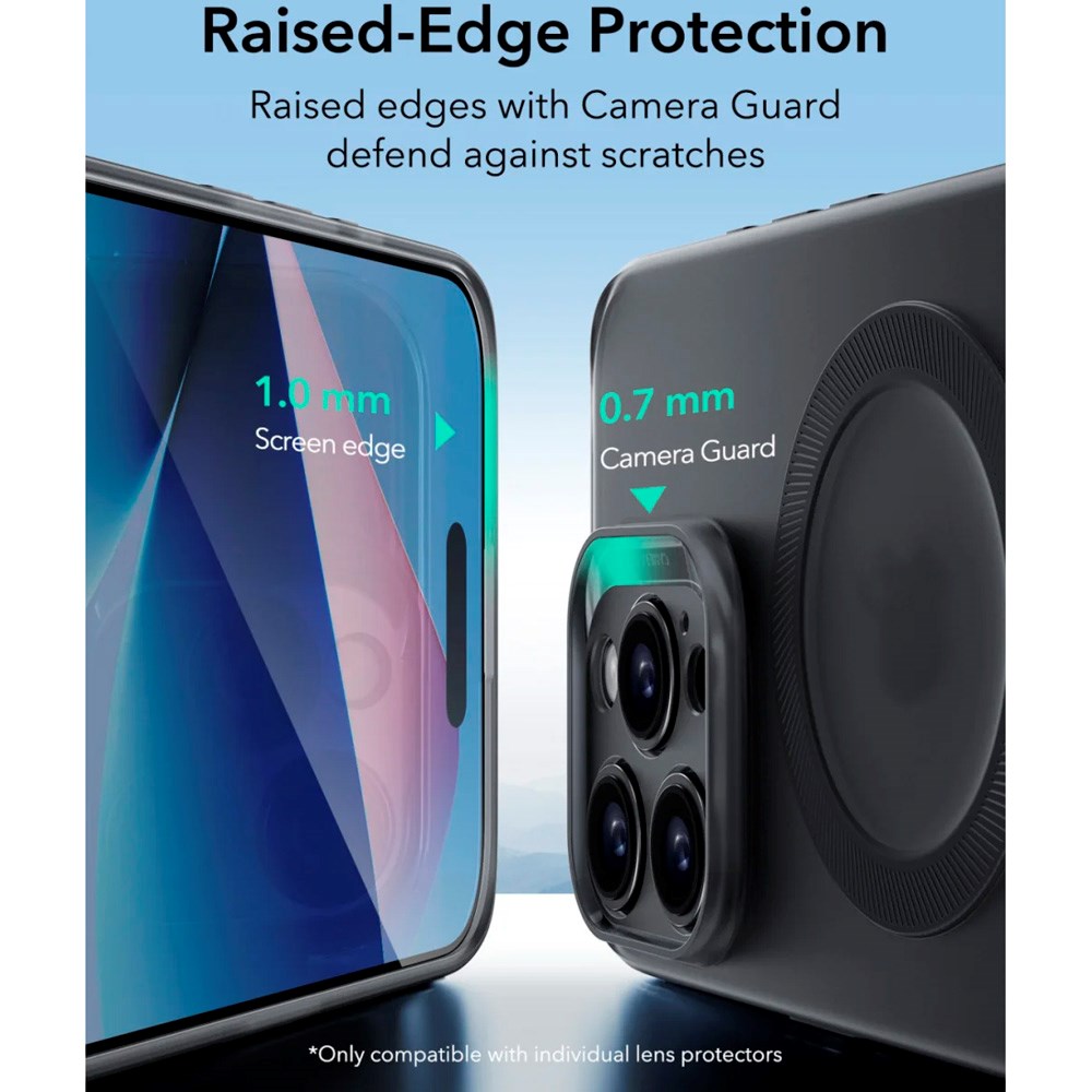 iPhone 16 Pro - ESR Zero Clear Fleksibelt Plastik Cover - MagSafe Kompatibel - Mat Sort