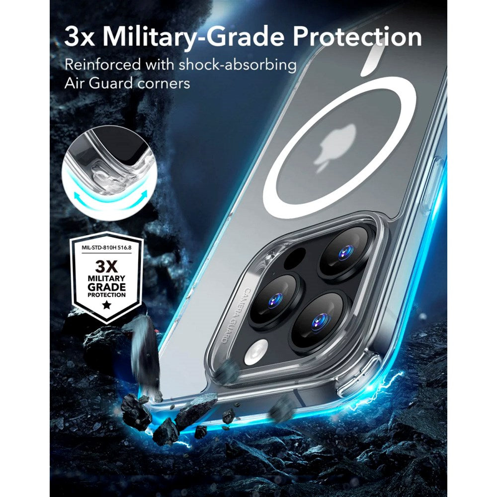 iPhone 16 Pro - ESR Classic Hybrid Cover - MagSafe Kompatibel - Mat Gennemsigtig