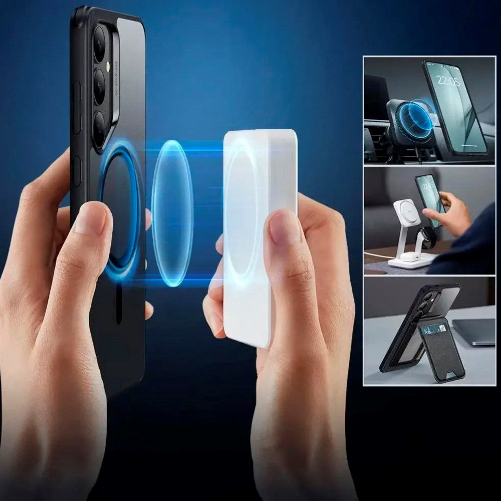 Samsung Galaxy S25+ (Plus) - ESR Classic Hybrid-deksel - MagSafe-kompatibel - Gjennomsiktig / Svart