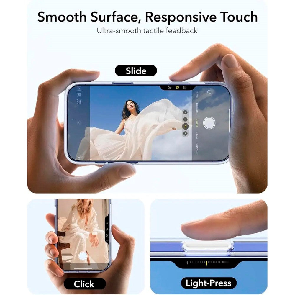 iPhone 16 - ESR Classic Hybrid Deksel m. Stativ - MagSafe-kompatibel - Gjennomsiktig