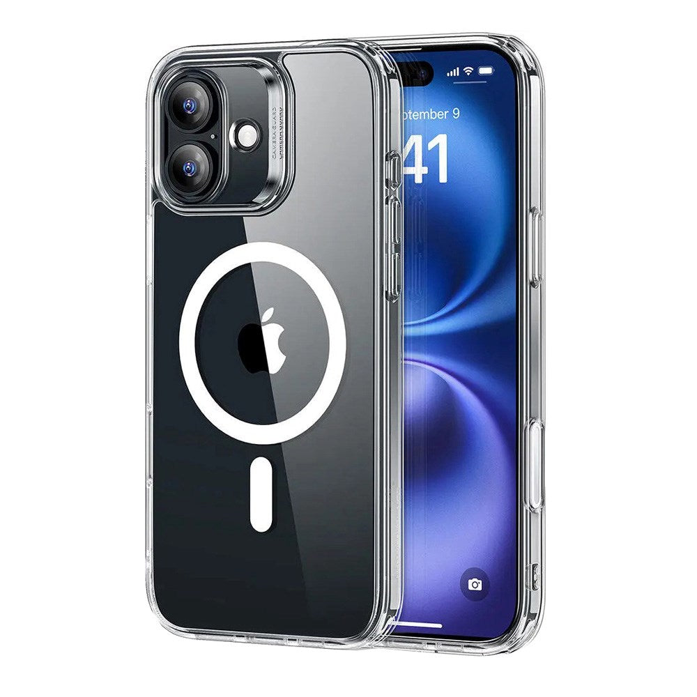 ESR iPhone 16 Classic Hybrid-deksel m. Kamerakontrollknapp - MagSafe-kompatibel - Gjennomsiktig