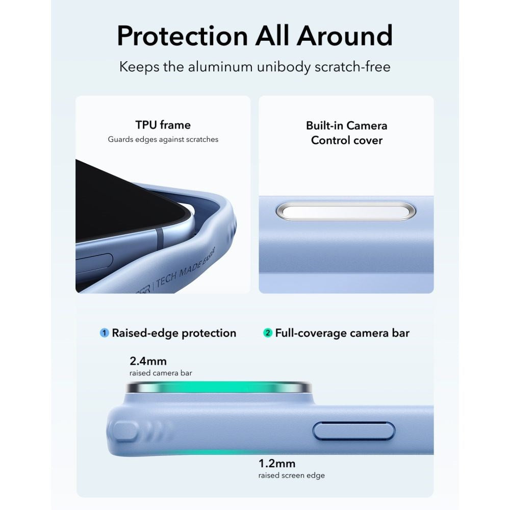 ESR iPhone 18 Pro Max / 17 Pro Max Classic Hybrid Kickstand Mobil Cover - MagSafe Kompatibel - Blå