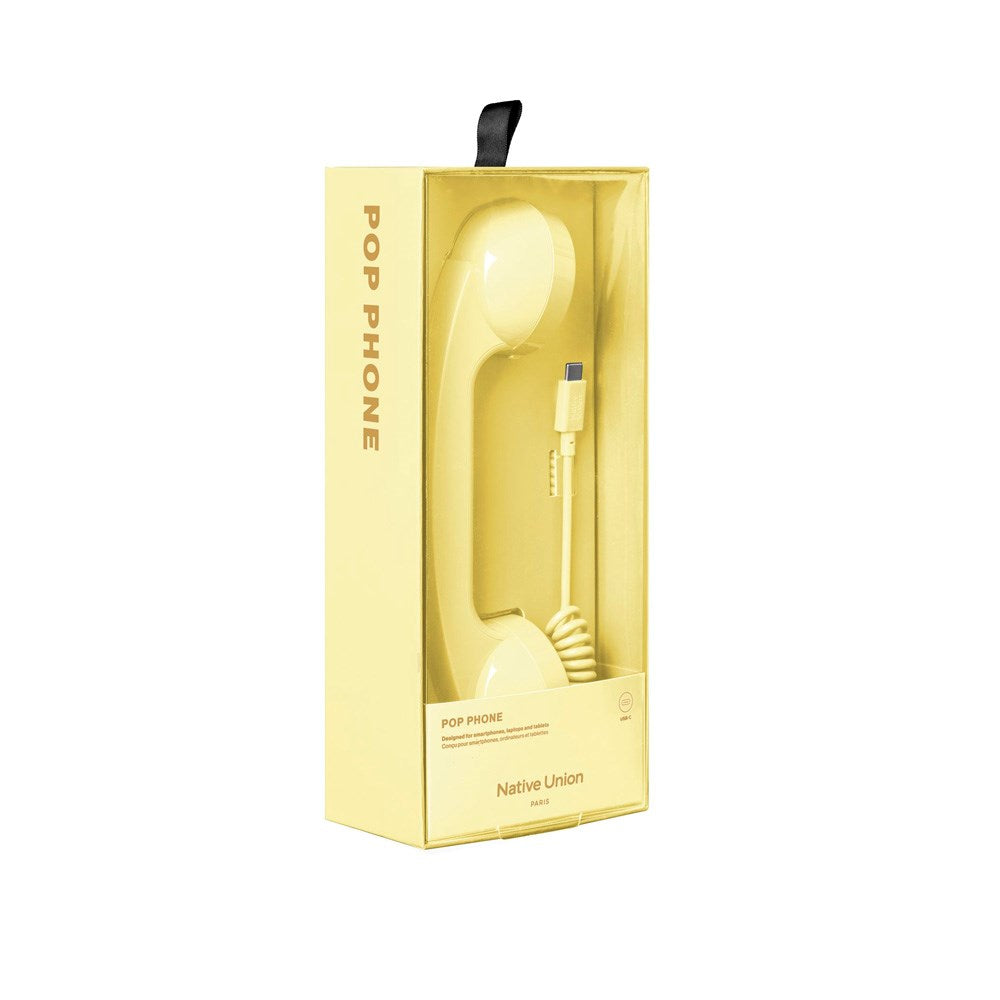 Native Union - Retro Mobil m. USB-C - Lemon