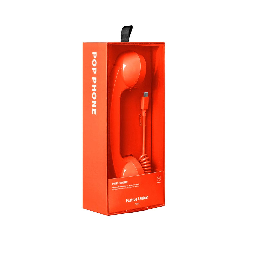 Native Union - Retro Mobil m. USB-C - Alarm Red