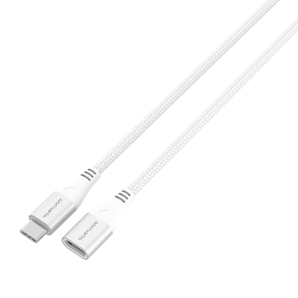 4smarts 60W Forlængerkabel - USB-C / 1.5m - Hvid