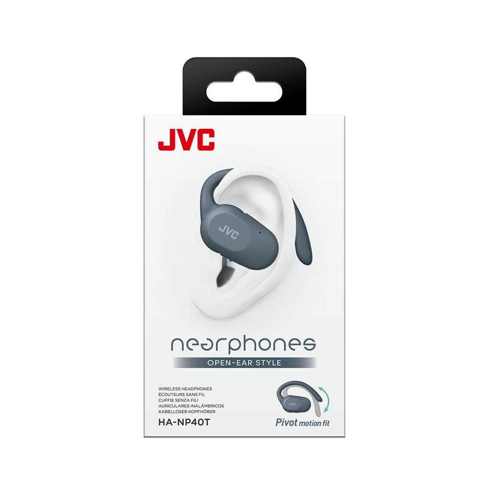 JVC Nearphones HA-NP40T True Wireless Open-Ear Headset - Grå
