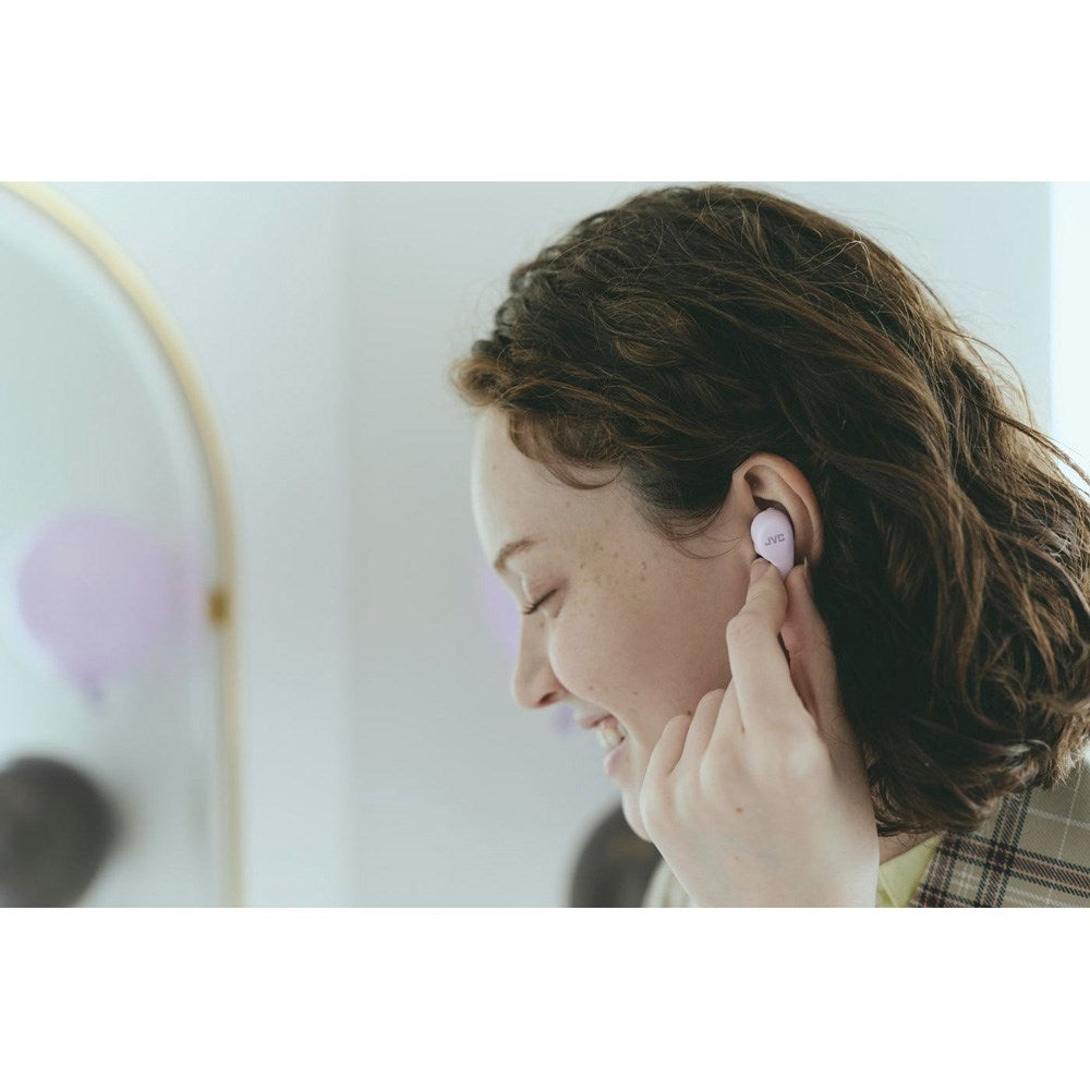 JVC Gumy HA-A23T True Wireless In-Ear Headset m. Active Noise Cancelling - Lyserød