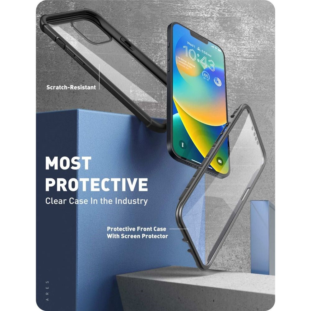 iPhone 14 Plus i-Blason Ares Bakdeksel m. Skjermbeskyttelse - Svart