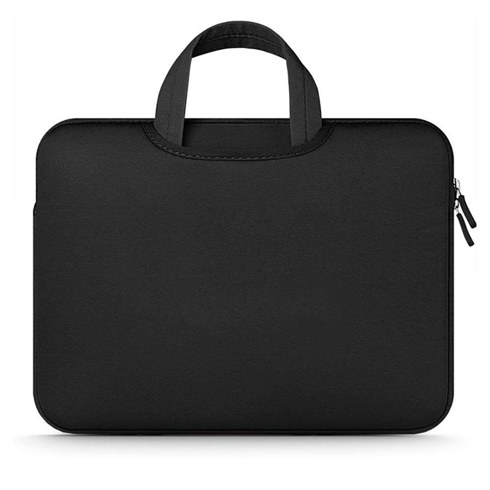 Tech-Protect Neopren MacBook / Laptop-omslag 13-14" m. Håndtak og ekstra rom (34 x 25 cm) - Svart