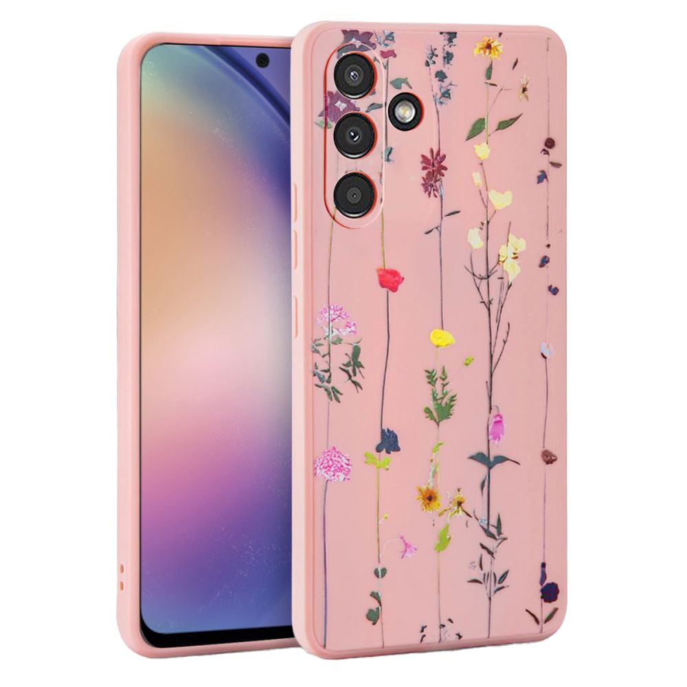 Samsung Galaxy A54 (5G) Tech-Protect Fleksibelt Plastik Bagside Cover - Garden Pink