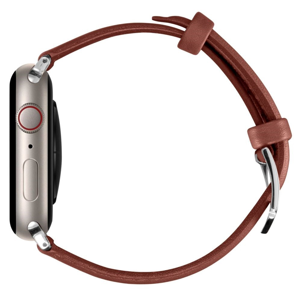 Apple Watch (38/40/SE/41/42 mm) Cyrill lærreim - klassisk utseende - brun
