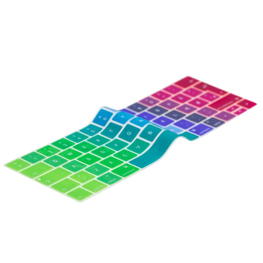 Philbert MacBook Pro Touch Bar 13" / 15" tastaturdeksel m. Dansk Layout - Regnbue