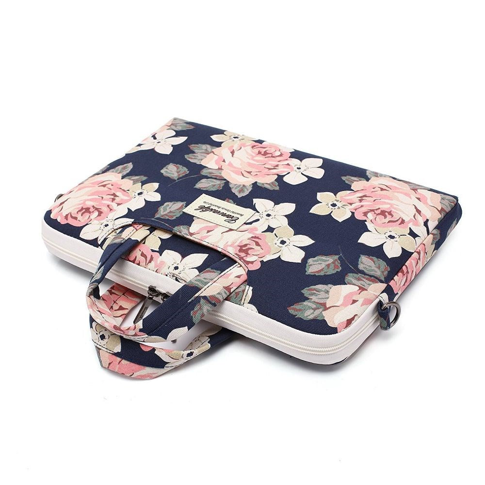 Canvaslife Koffertveske for MacBook / PC 13-14" - Navy Rose