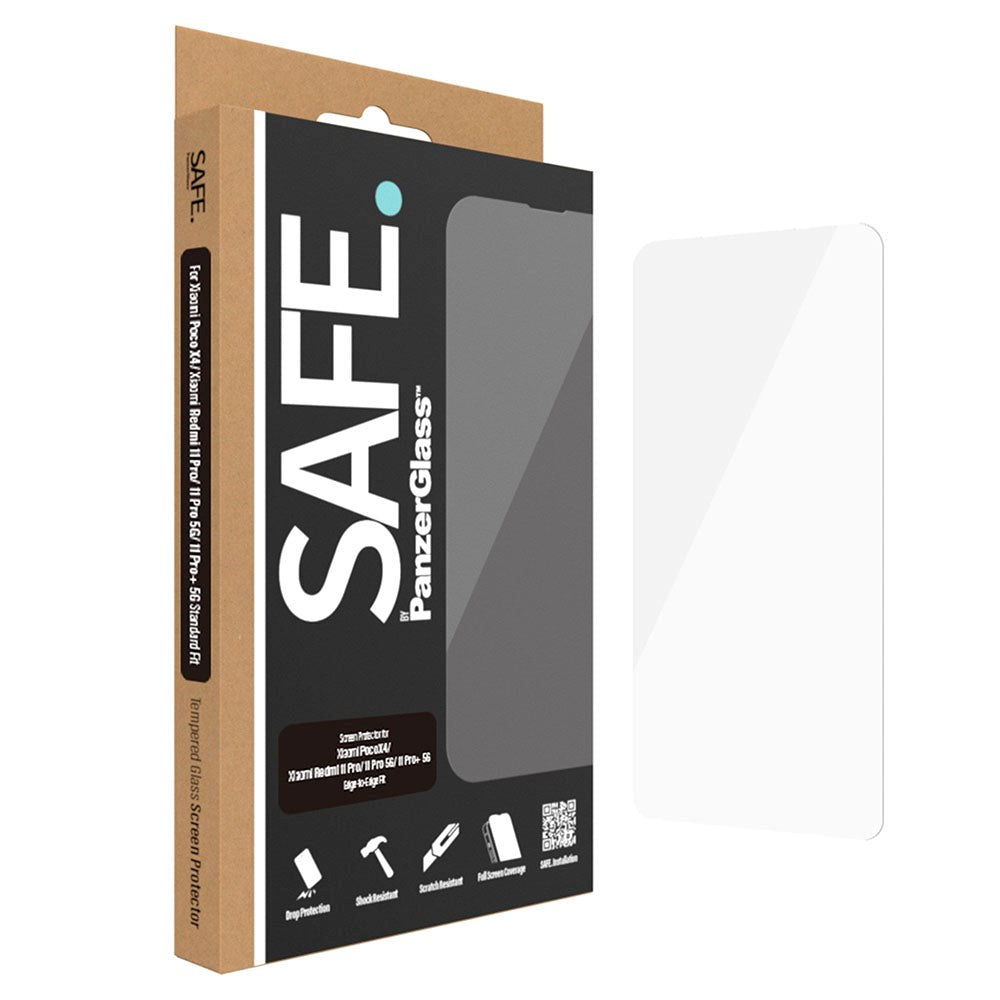 Xiaomi Redmi Note 11 Pro / 11 Pro+ (Plus) Safe By PanzerGlass™ Edge-to-Edge Fit Skærmbeskyttelsesglas - Case Friendly - Gold Strength - Gennemsigtig