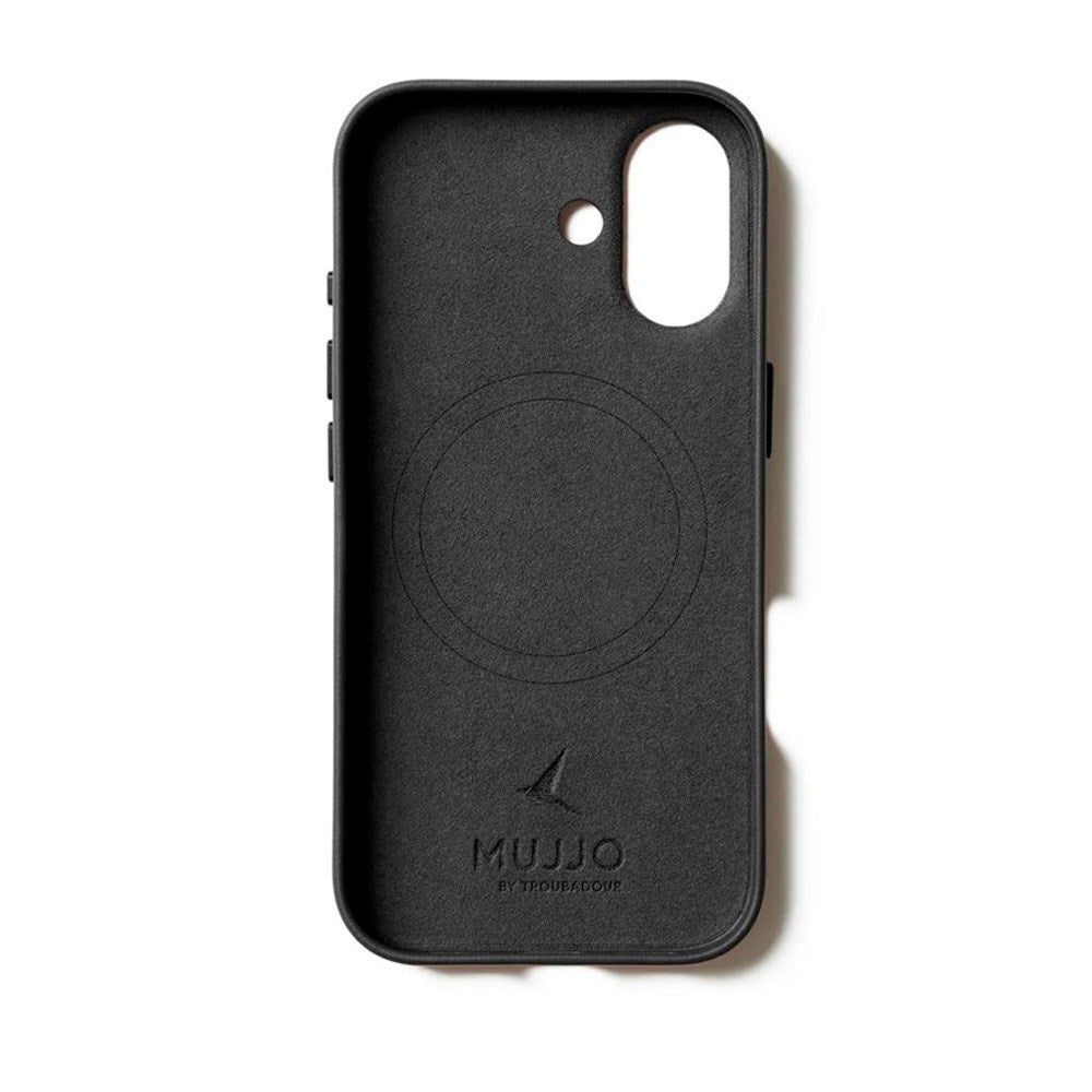 iPhone 17 Mujjo Leather Cover - MagSafe Kompatibel - Black
