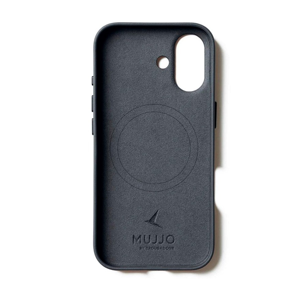 iPhone 17 Mujjo Leather Cover - MagSafe Kompatibel - Basalt