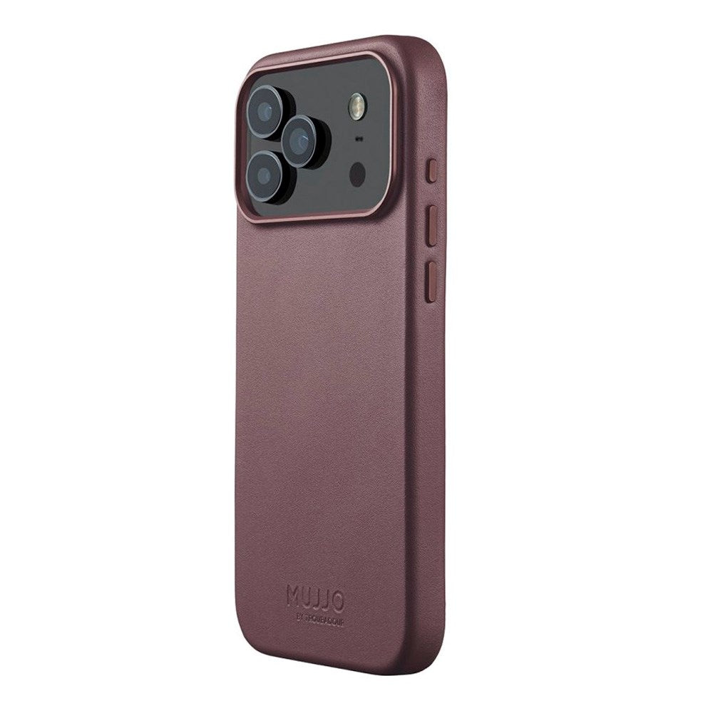 iPhone 17 Pro Max Mujjo Leather Cover - MagSafe Kompatibel - Bronze Red