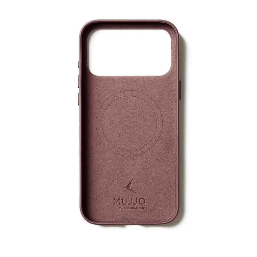 iPhone 17 Pro Max Mujjo Leather Cover - MagSafe Kompatibel - Bronze Red