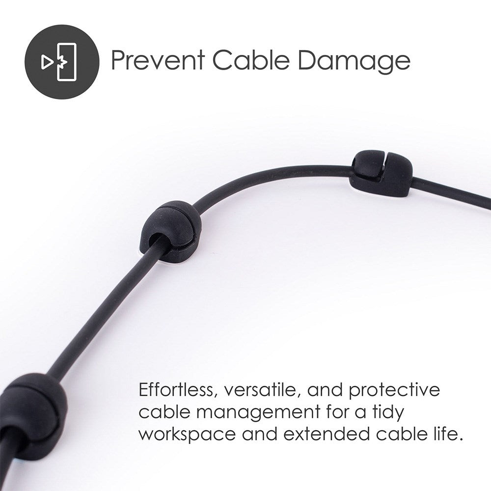 Desire2 Cable Nuggets Kabelholder - 10 stk - Sort