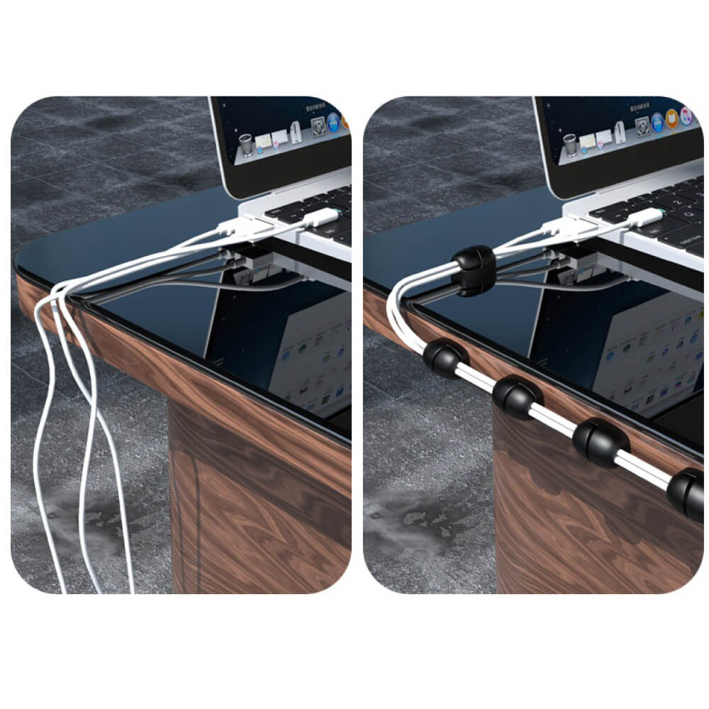 Desire2 Cable Nuggets Kabelholder - 10 stk - Sort