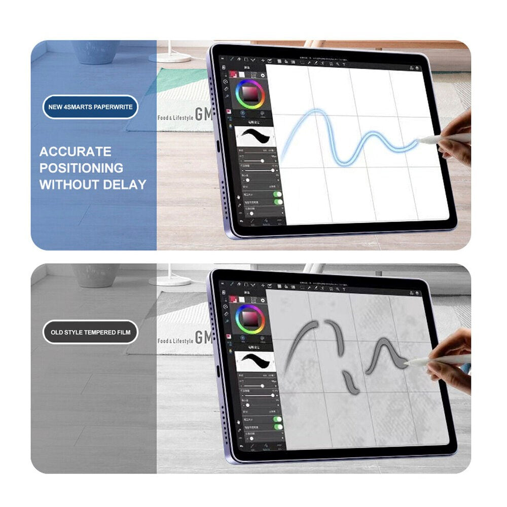 iPad 10.2" (2021 / 2020 / 2019) 4smarts Paperwrite Skærmbeskyttelse - Gennemsigtig
