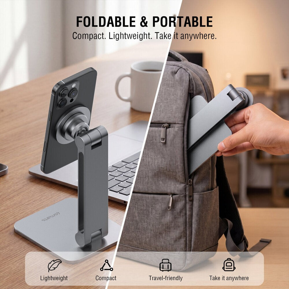 4smarts Magnetisk Tablet- / Mobilholder ErgoPro Bordstativ - Grå