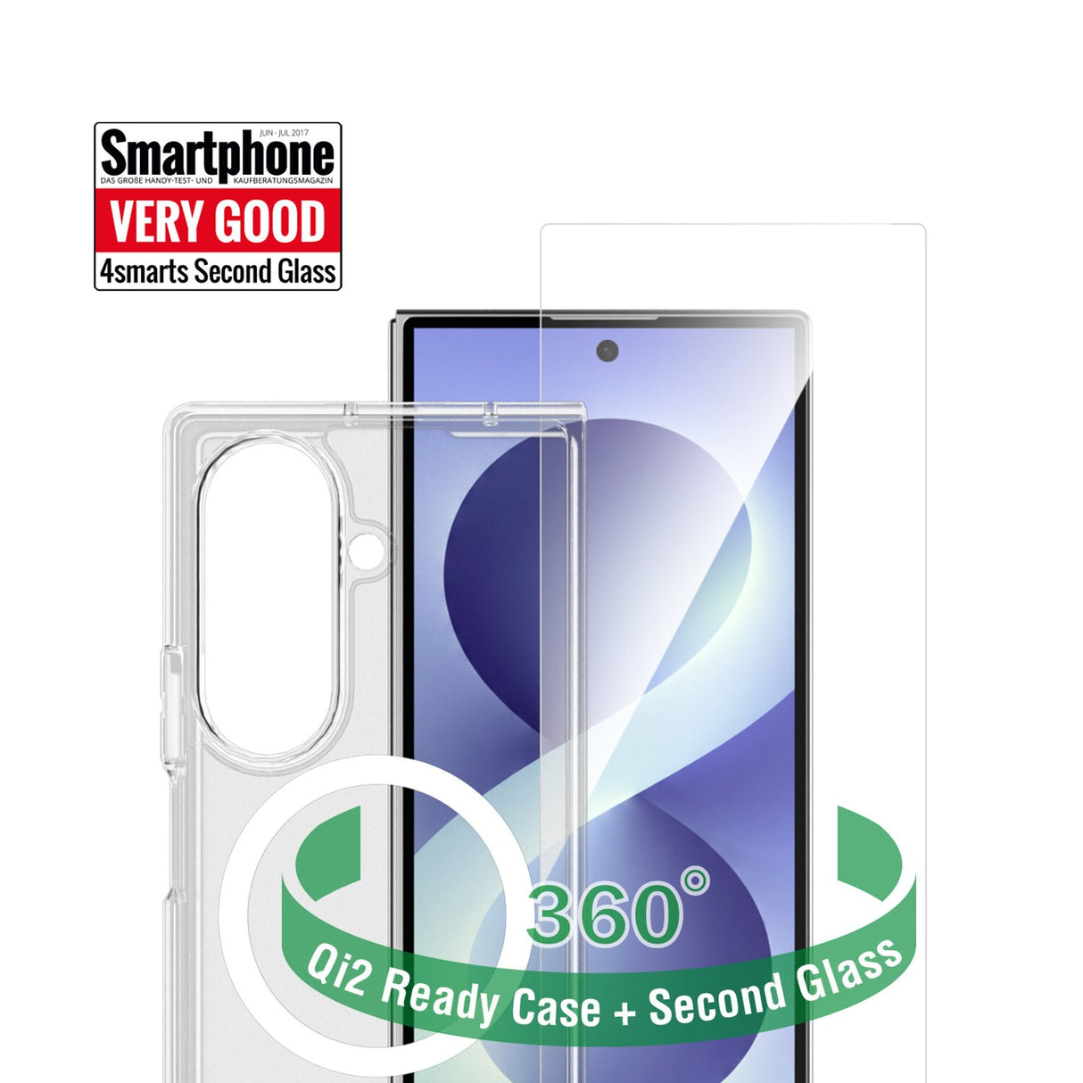 Samsung Galaxy Z Fold8 Ultra 4Smarts 360° Protection Set m. Bagside Cover & Skærmbeskyttelse - Gennemsigtig
