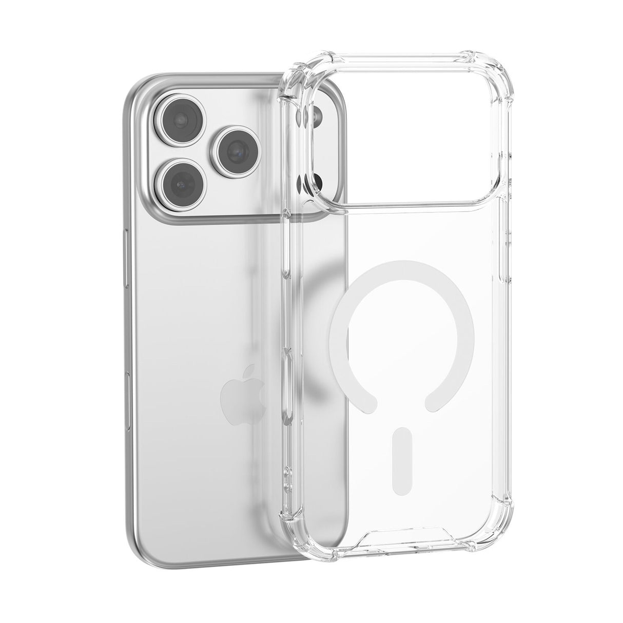 iPhone 18 Pro Max / 17 Pro Max 4Smarts IBIZA Hybrid Bagside Cover - MagSafe Kompatibel - Gennemsigtig