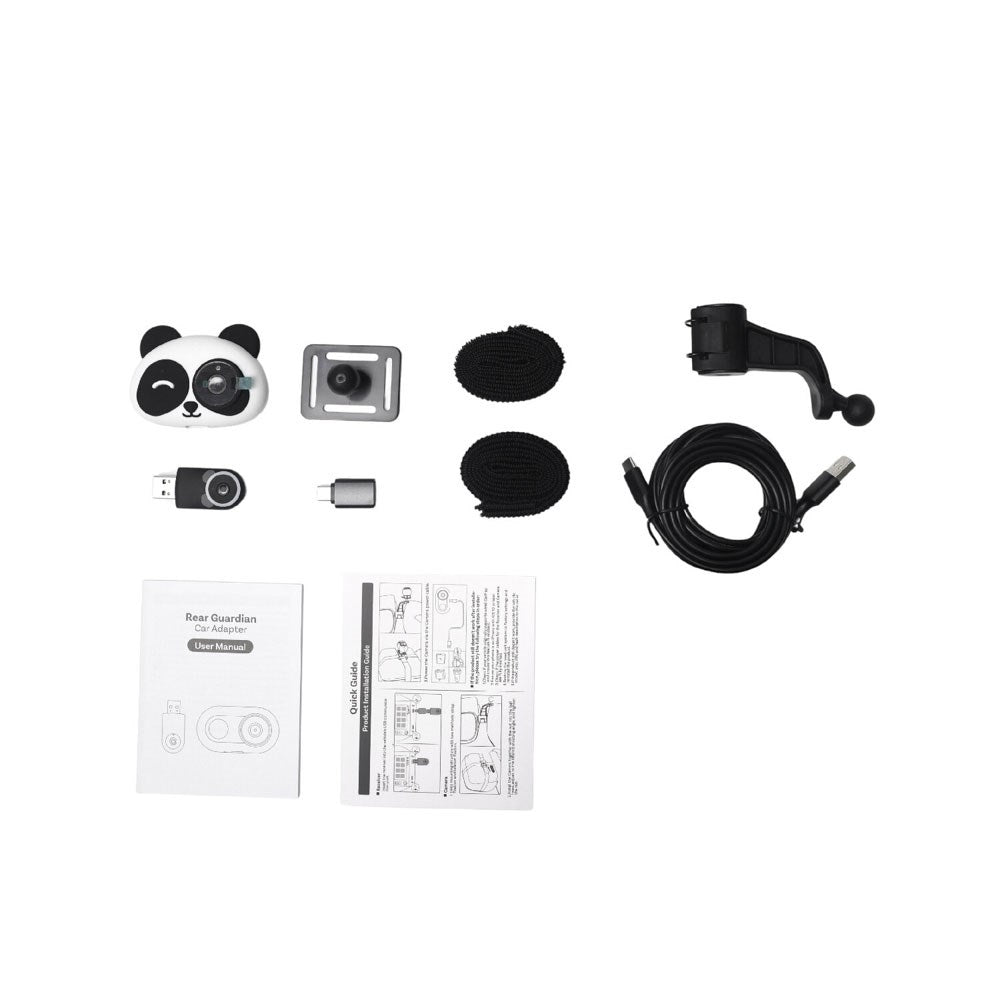 4Smarts 2-i-1 Trådløs Adapter m. Kamera til Apple CarPlay - Panda
