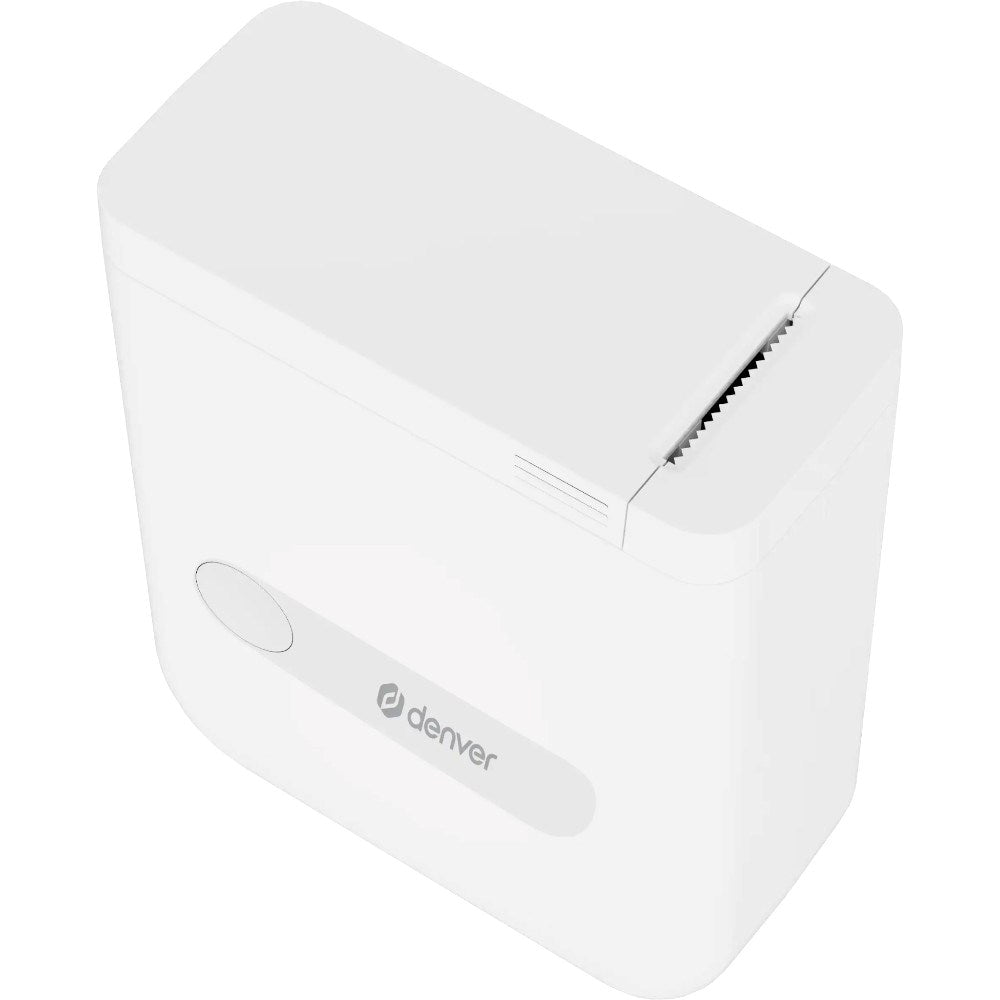 Denver MBP-16 Mini Bluetooth Termisk Printer inkl. 4x Termisk Klistermærkepapir - Hvid
