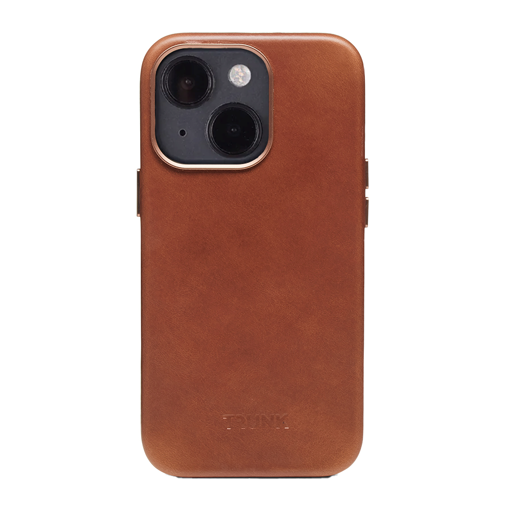iPhone 13 Trunk ekte skinn bakdeksel - brun