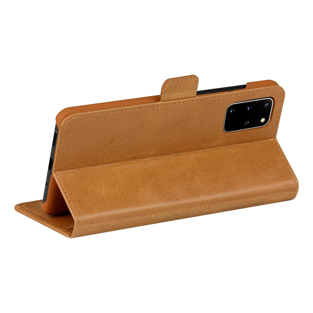 Samsung Galaxy S20+ (Plus) - dbramante1928 Copenhagen Slim Ægte Læder Flip Cover m. Pung - Tan