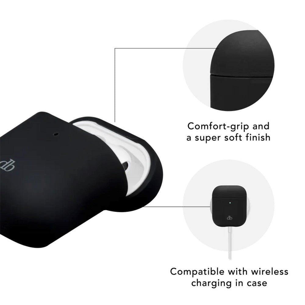 dbramante1928 AirPods (1. og 2. gen.) Costa Rica-deksel - 100 % resirkulert plast - nattsvart