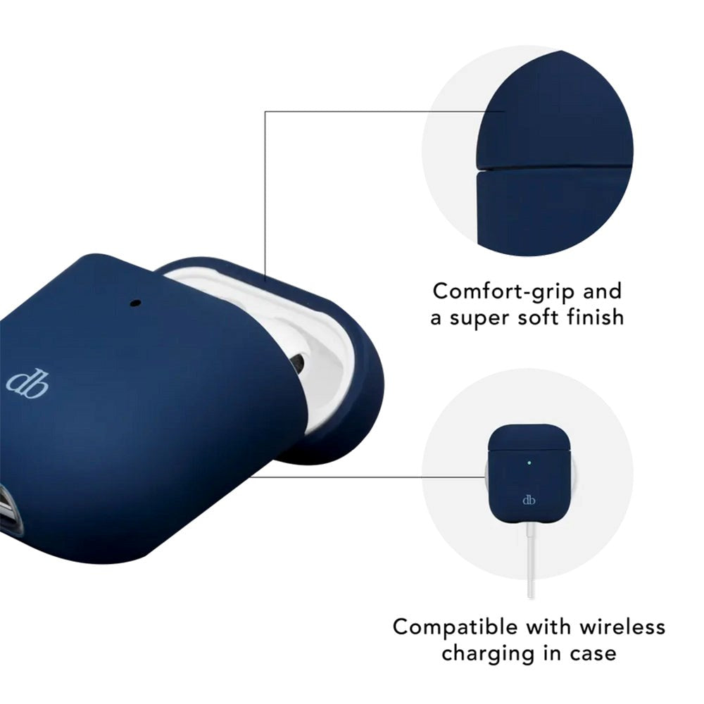 dbramante1928 AirPods (1. og 2. gen.) Costa Rica-deksel - 100 % resirkulert plast - Stillehavsblått