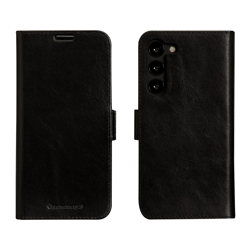 Samsung Galaxy S23+ (Plus) dbramante1928 Lynge Ægte Læder Magnet Flip Cover - Black