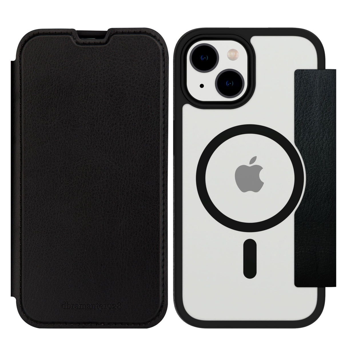 iPhone 15 dbramante1928 Helsinki-deksel - MagSafe-kompatibel - Svart / Gjennomsiktig