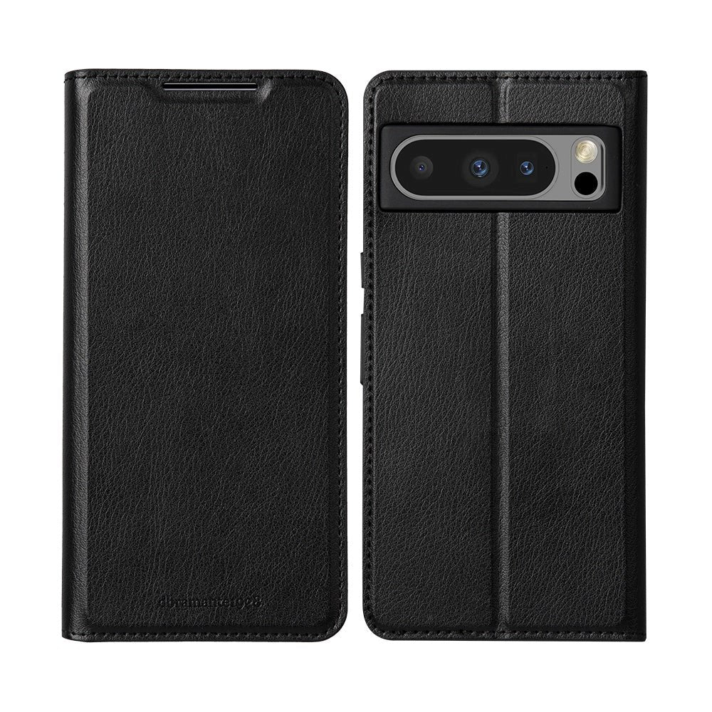 Google Pixel 8 Pro dbramante1928 Oslo Ultra-Slim Leather Flip Cover m. Lommebok - Svart