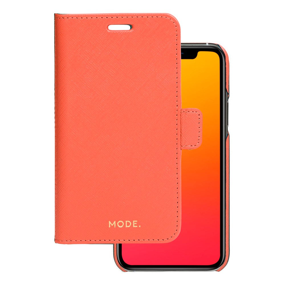 iPhone 11 - dbramante1928 New York 2-i-1 Ægte Læder Flip Cover - Rusty Rose