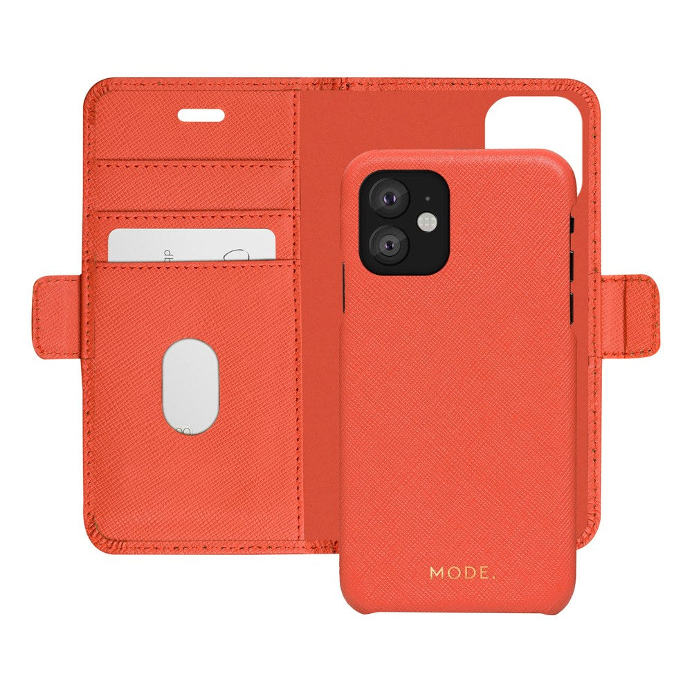 iPhone 11 - dbramante1928 New York 2-i-1 Ægte Læder Flip Cover - Rusty Rose